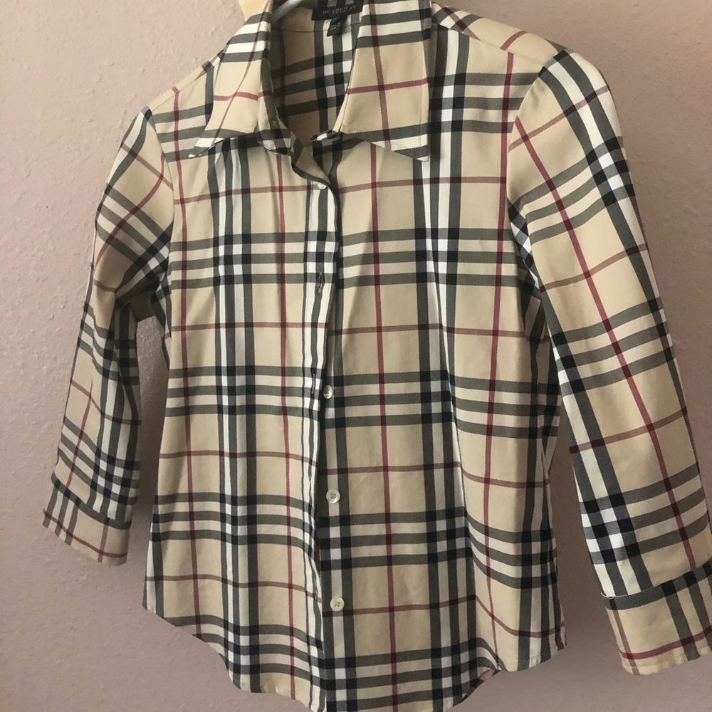 Burberry button up blouse